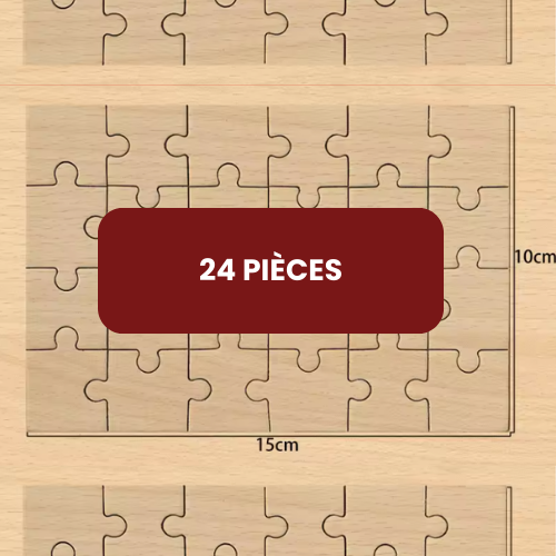 Puzzle en bois personnalisé avec photo - 9 à 500 pièces