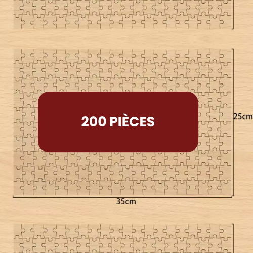 Puzzle en bois personnalisé avec photo - 9 à 500 pièces