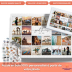 Puzzle en bois personnalisé avec photo - 9 à 500 pièces