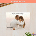 Puzzle en bois personnalisé avec photo - 9 à 500 pièces