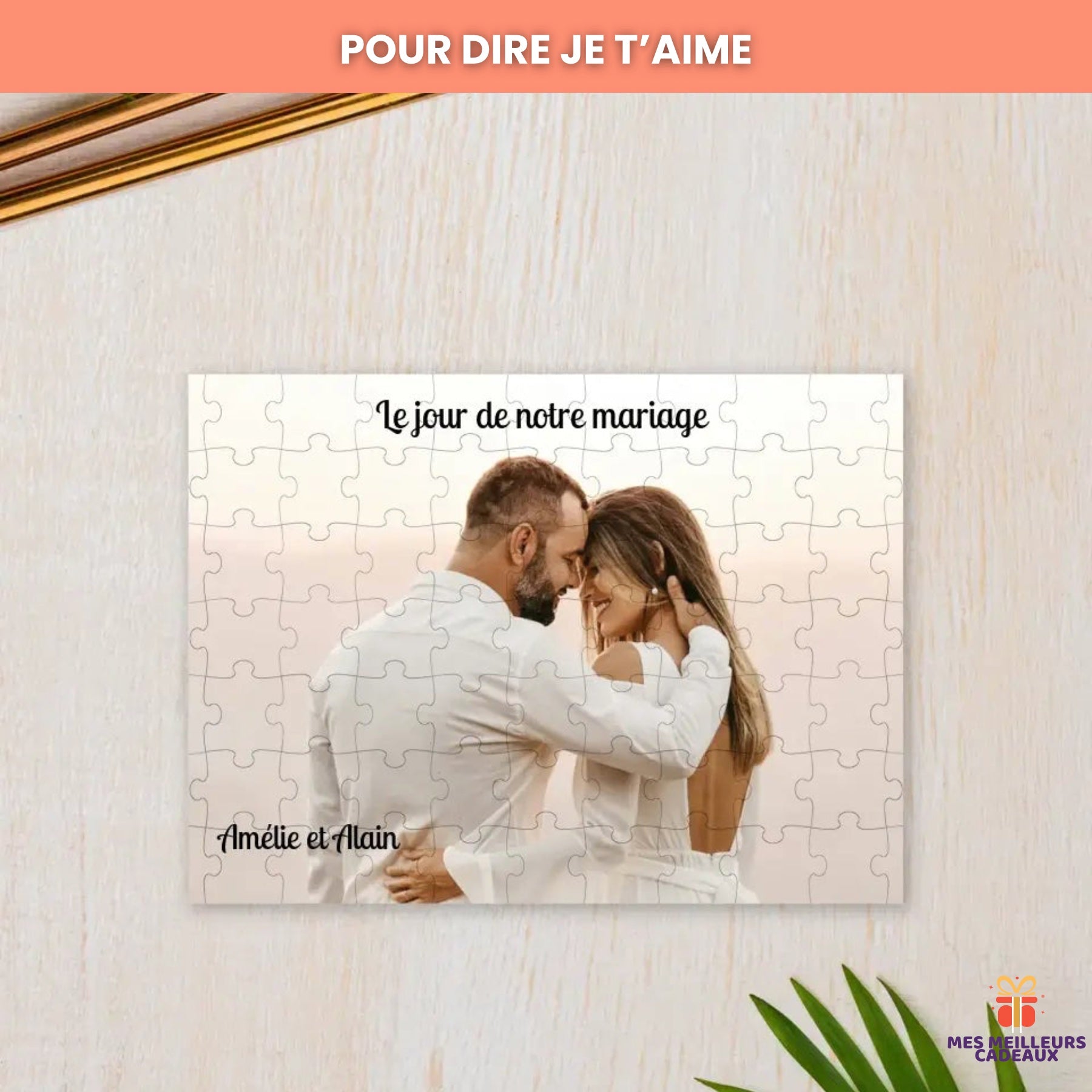 Puzzle en bois personnalisé avec photo - 9 à 500 pièces